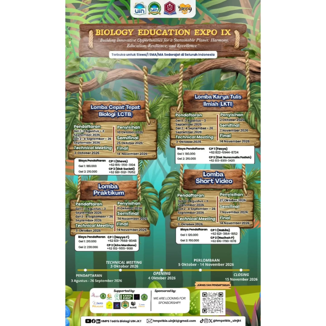 BIOLOGY EDUCATION EXPO (BEE IX) - Poster 2