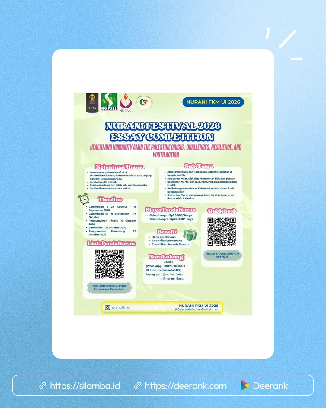 Essay Competition Nurani Festival 2026 - Poster 1