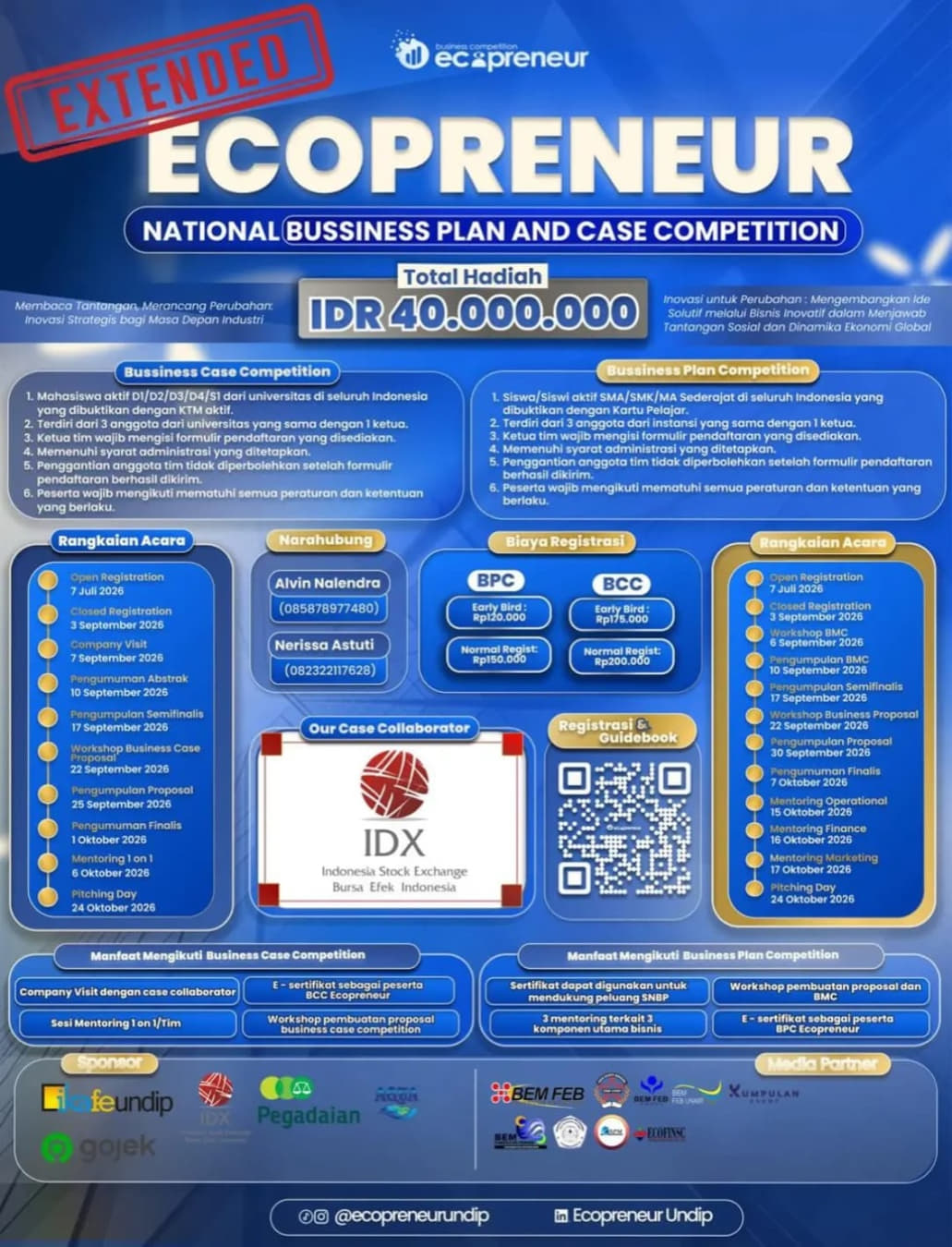 ECOPRENEUR 2026 National Business Plan and Case Competition - Poster 2