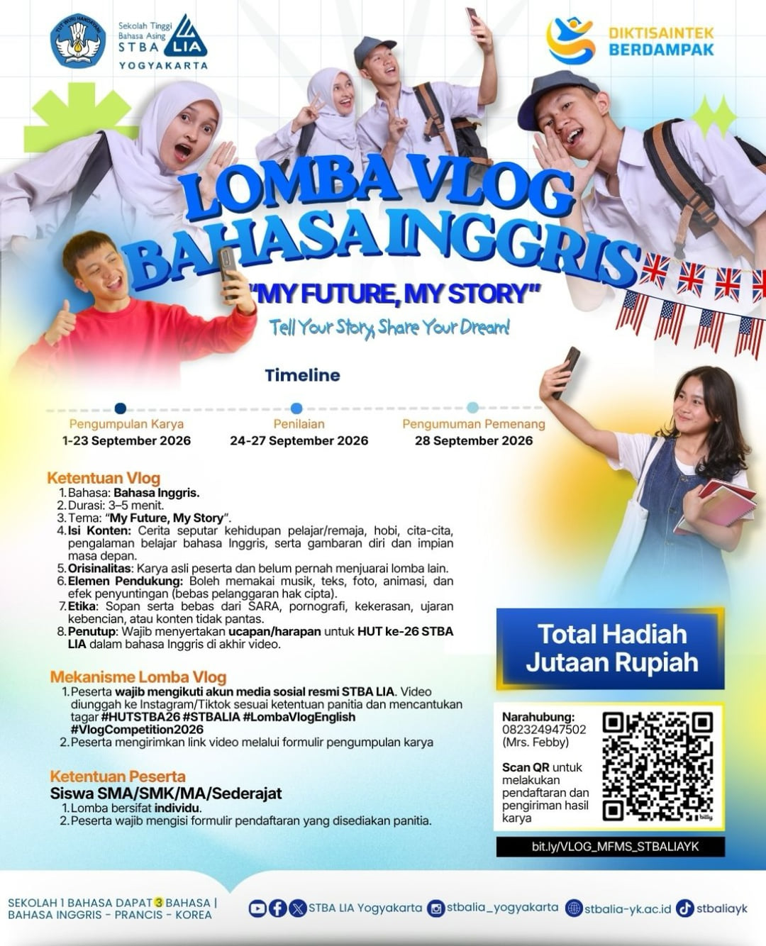 Lomba Vlog Bahasa Inggris "My Future, My Story" - Poster 2