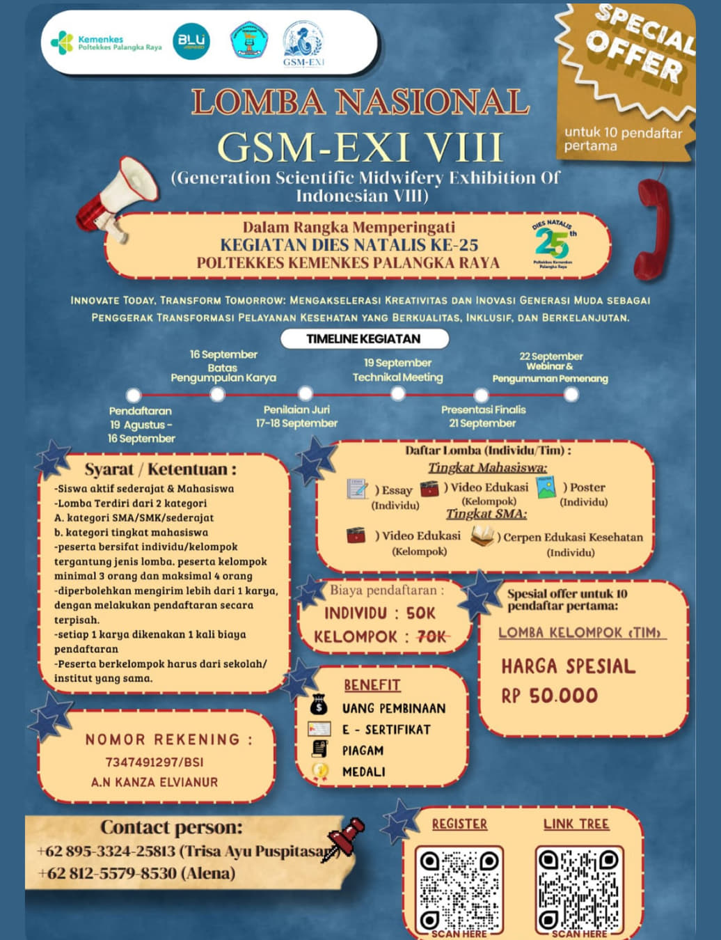 Lomba Nasional GSM-EXI VIII (Generation Scientific Midwifery Exhibition Of Indonesian VIII) - Poster 2