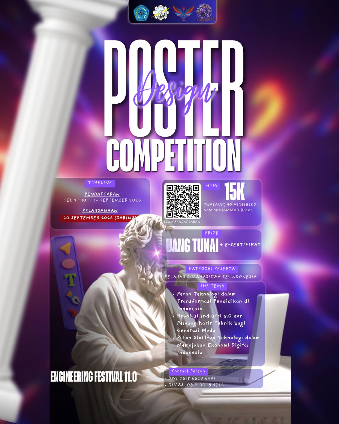 Poster Design Competition — Engineering Festival 11.0 - Poster 2