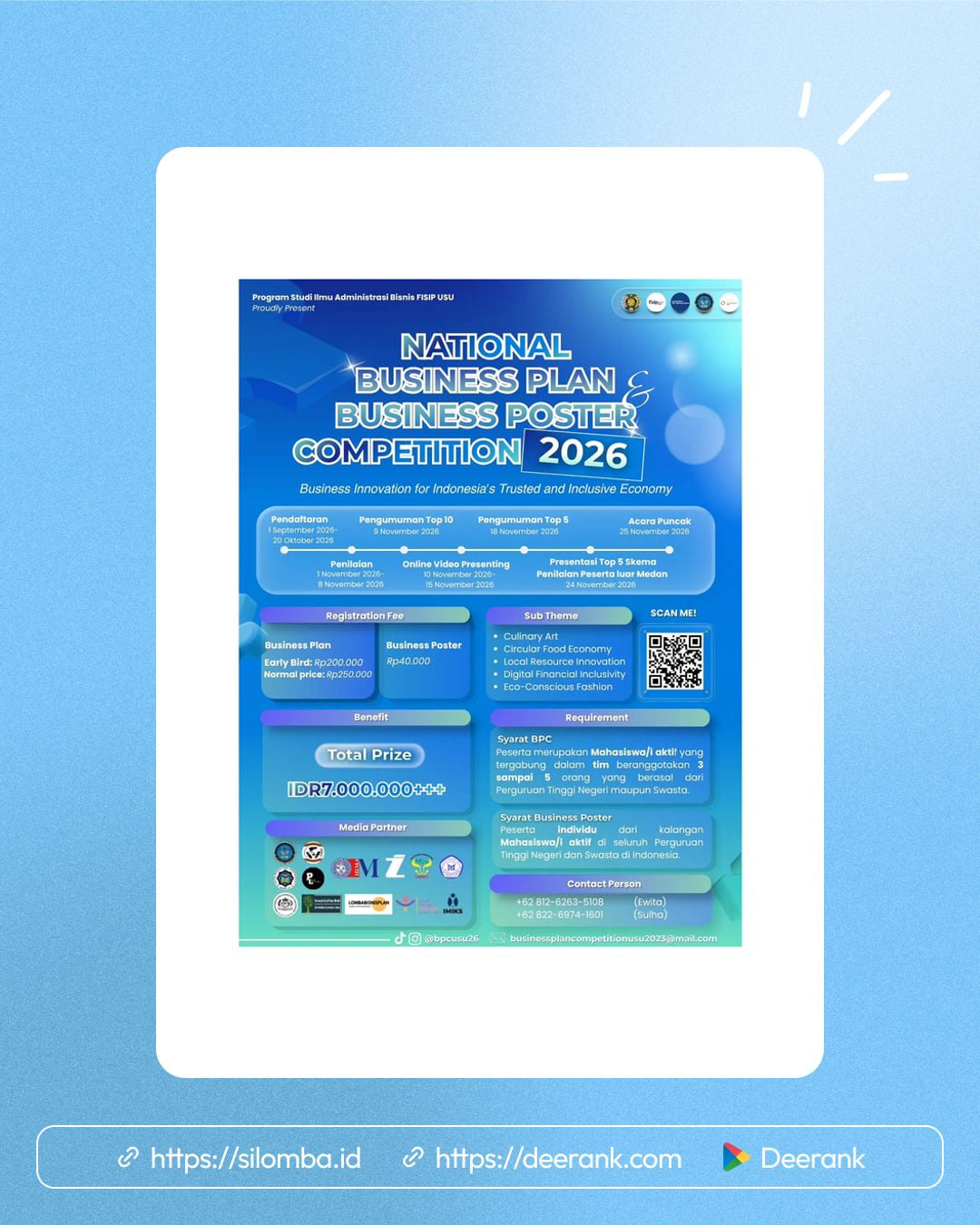 National Business Plan & Business Poster Competition 2026 - Poster 1