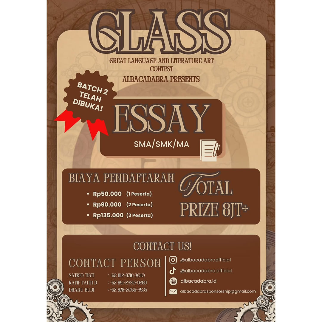 LOMBA ESSAI ALBACADABRA 2026 - Poster 2