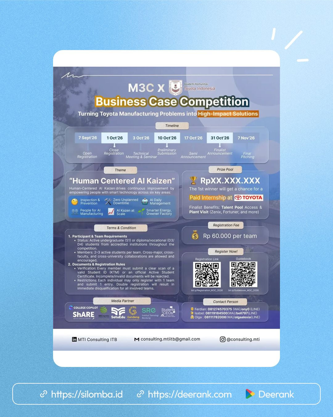 MTI Consulting Case Competition 2026 - Poster 1