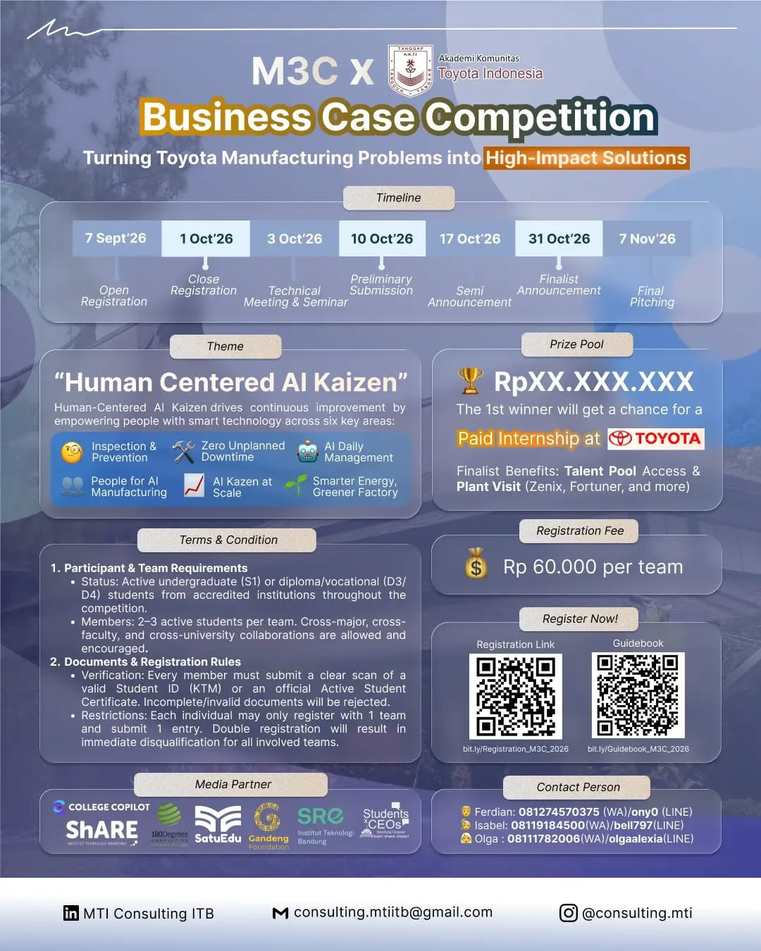 MTI Consulting Case Competition 2026 - Poster 2