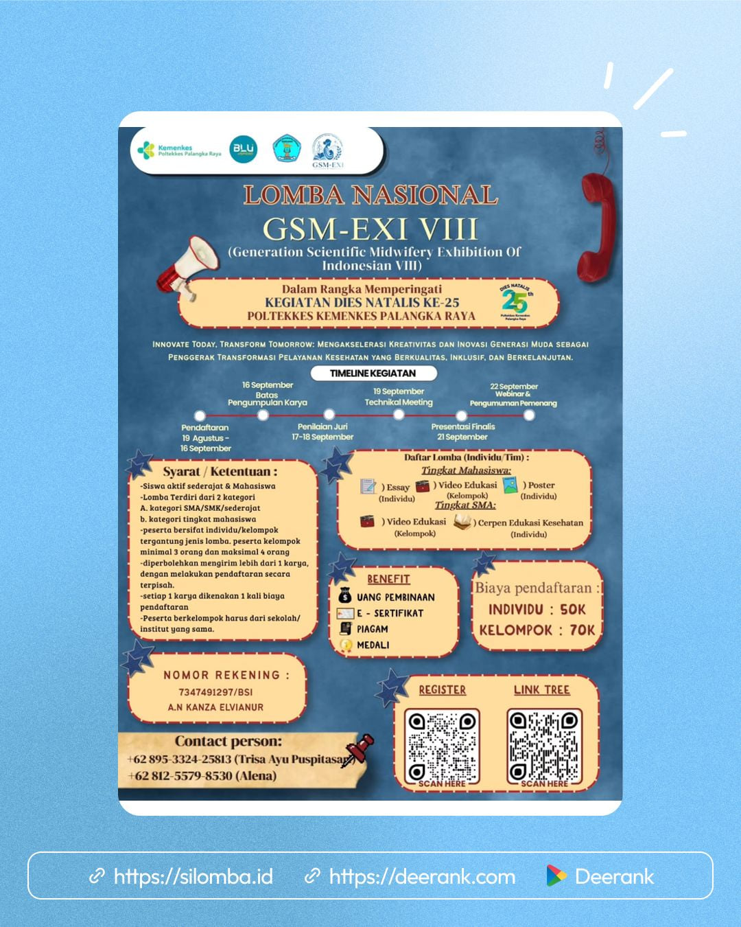 GSM-EXI VIII (Generation Scientific Midwifery Exhibition Of Indonesian VIII) - Poster 1