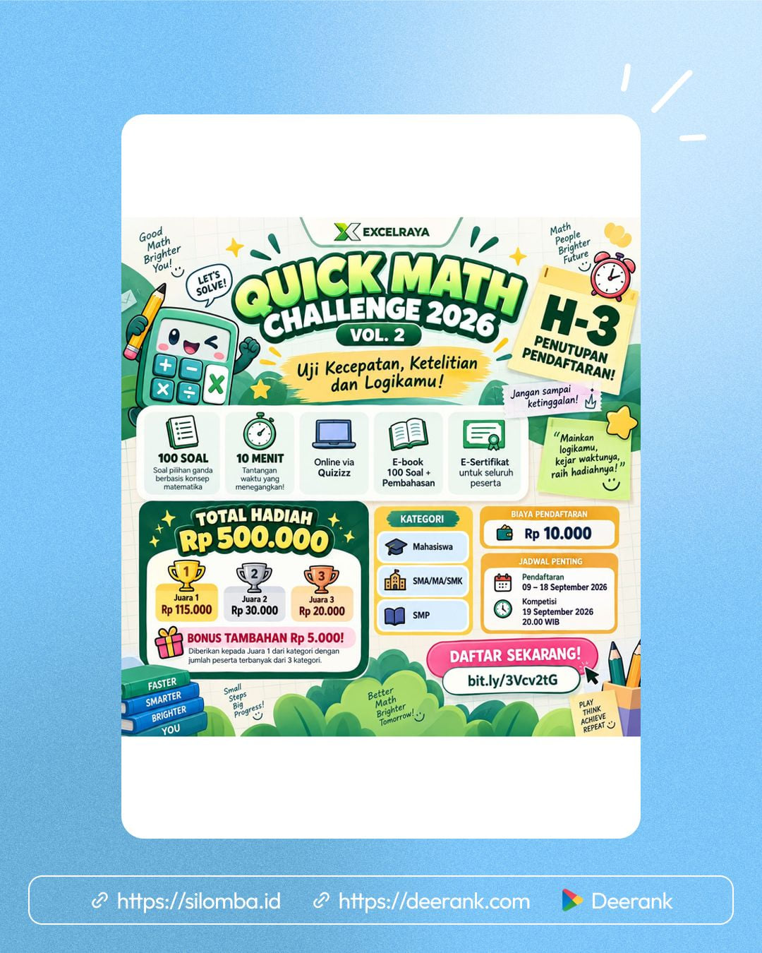 QUICK MATH CHALLENGE 2026 ā VOL. 2 - Poster 1
