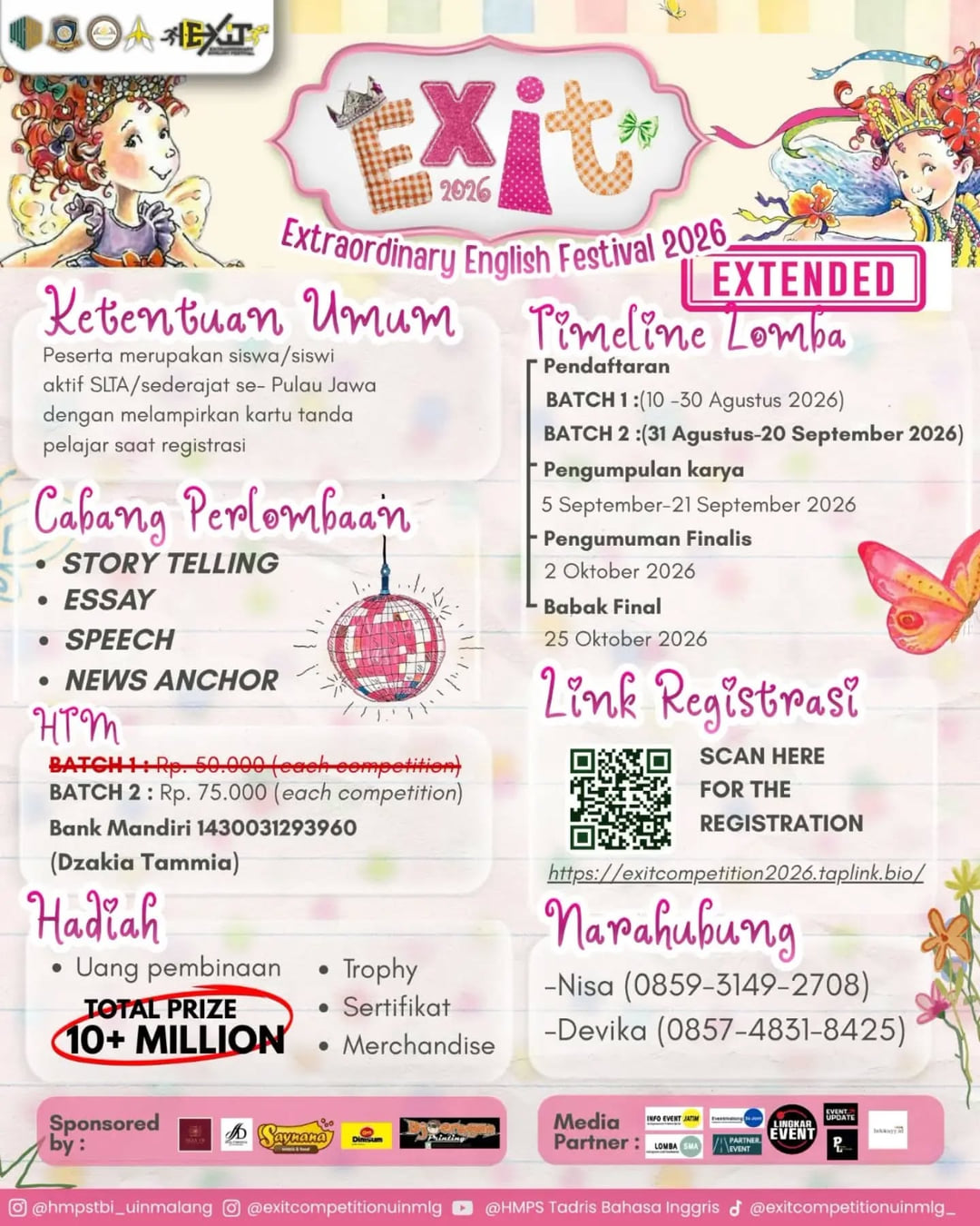 Extraordinary English Festival (EXIT) 2026 - Poster 2