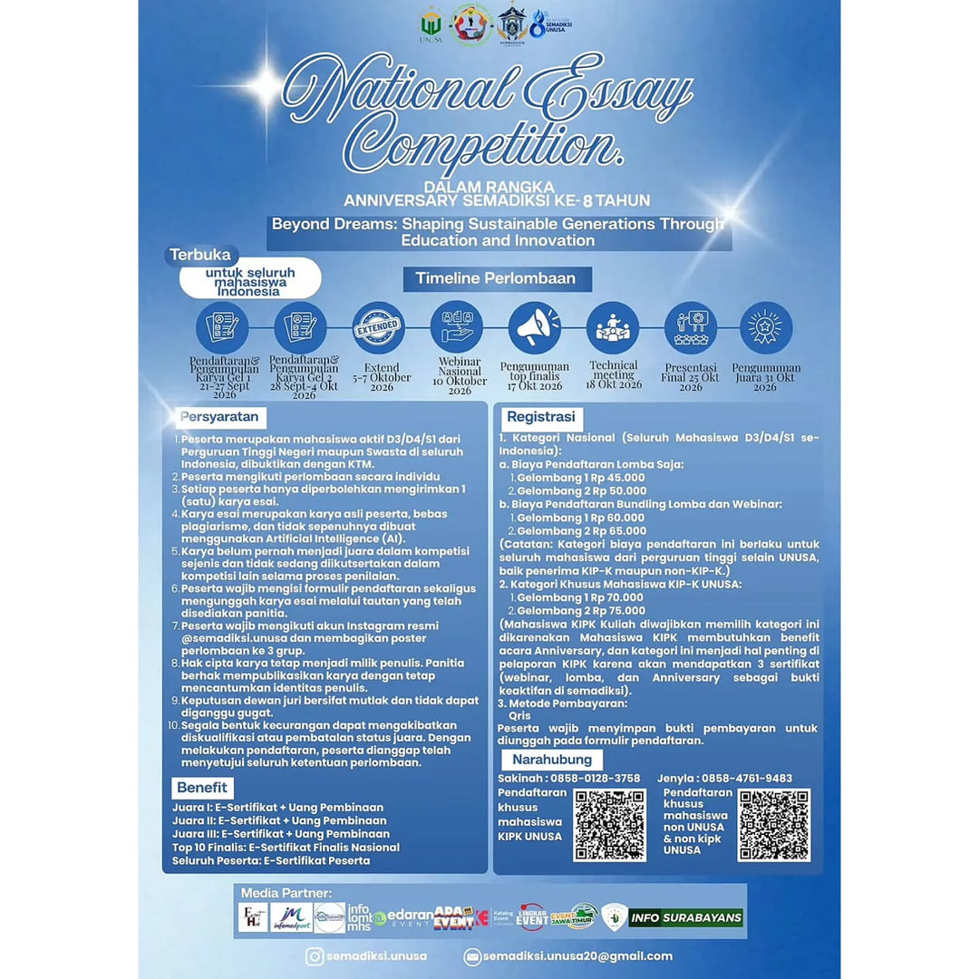 National Essay Competition 2026 - Poster 2