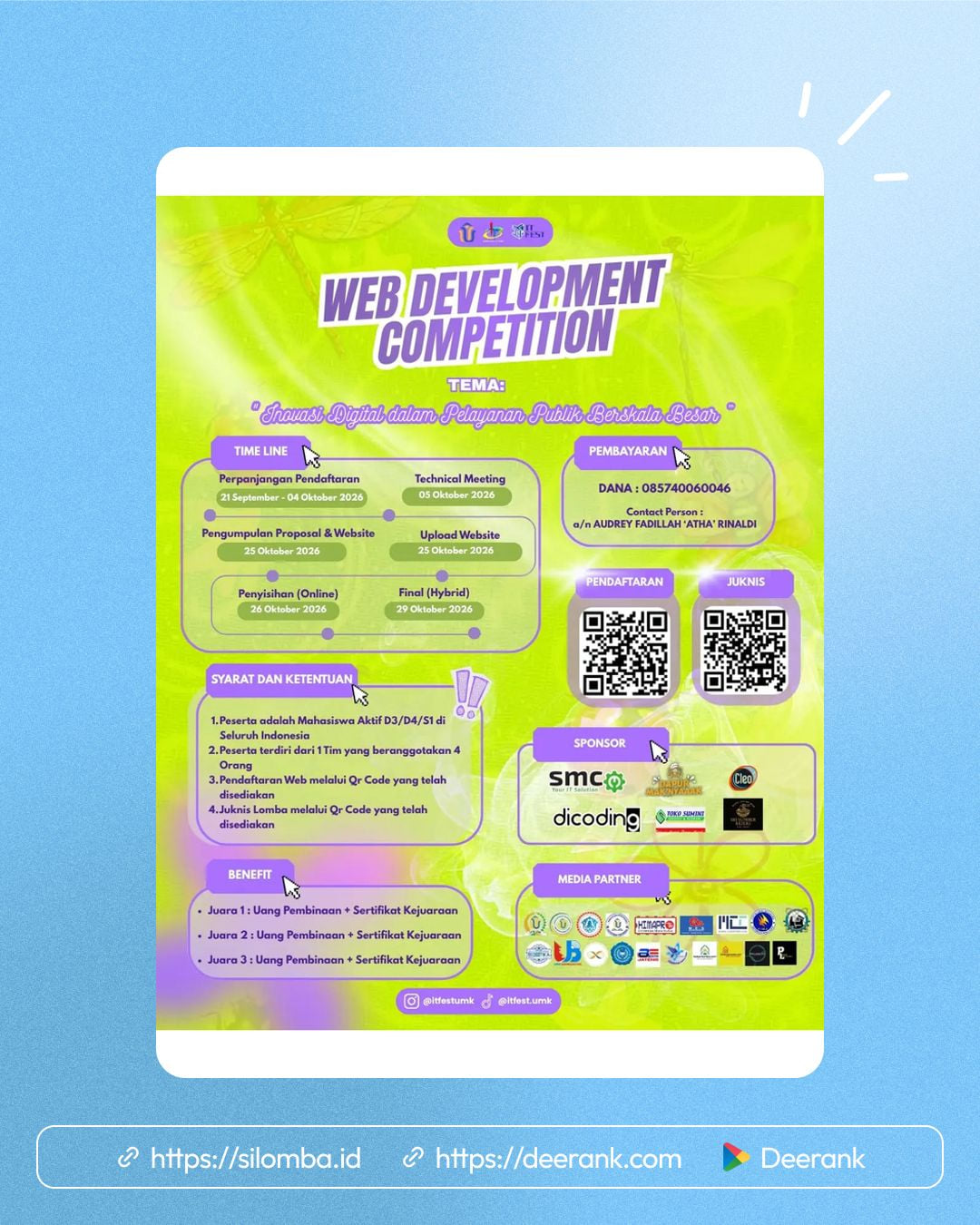Web Development Competition IT Fest - Poster 1