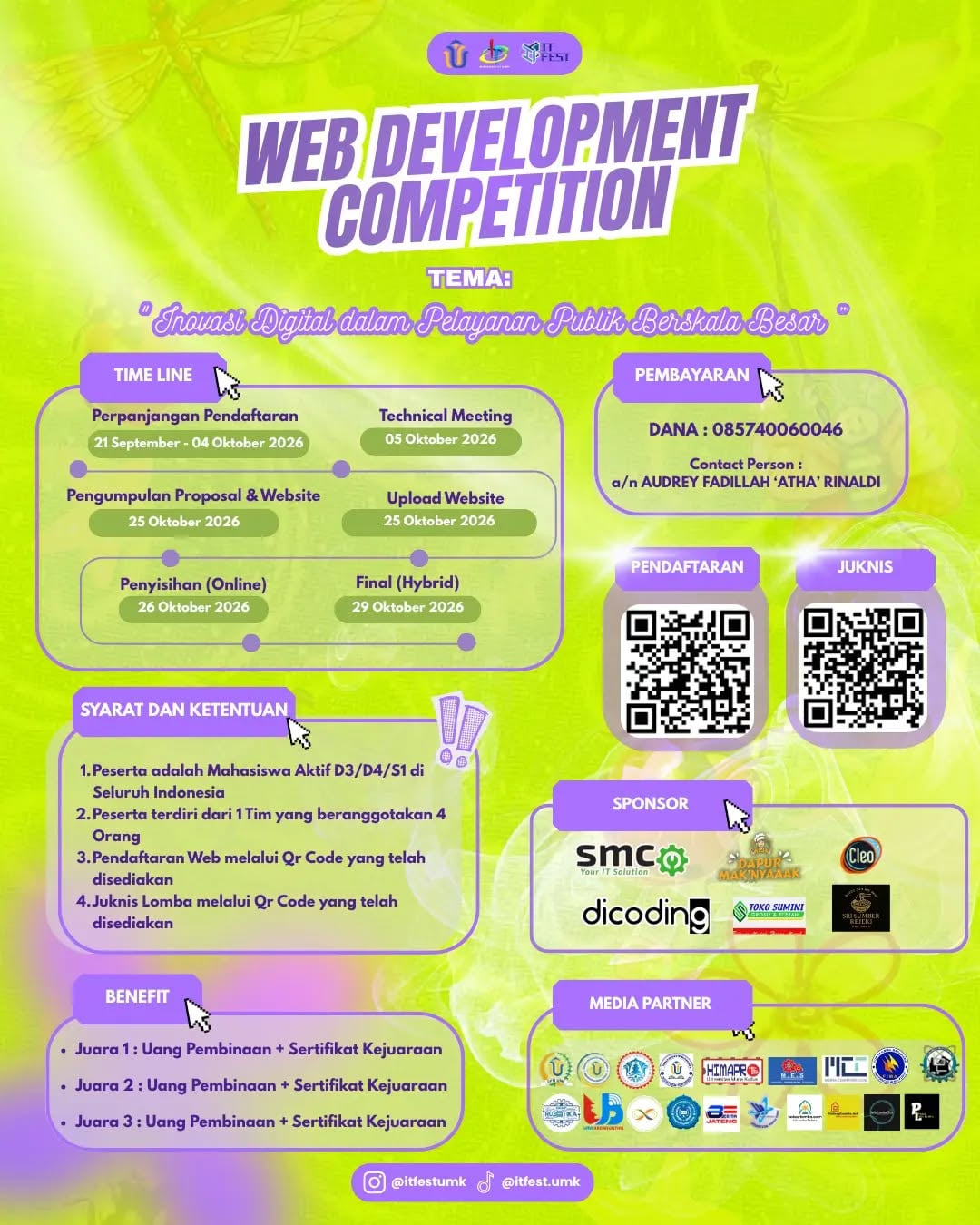 Web Development Competition IT Fest - Poster 2