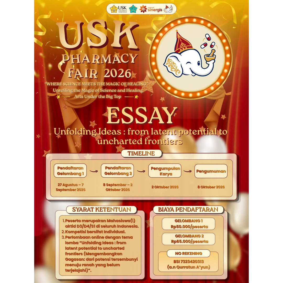ESSAY COMPETITION USK Pharmacy Fair 2026 - Poster 2