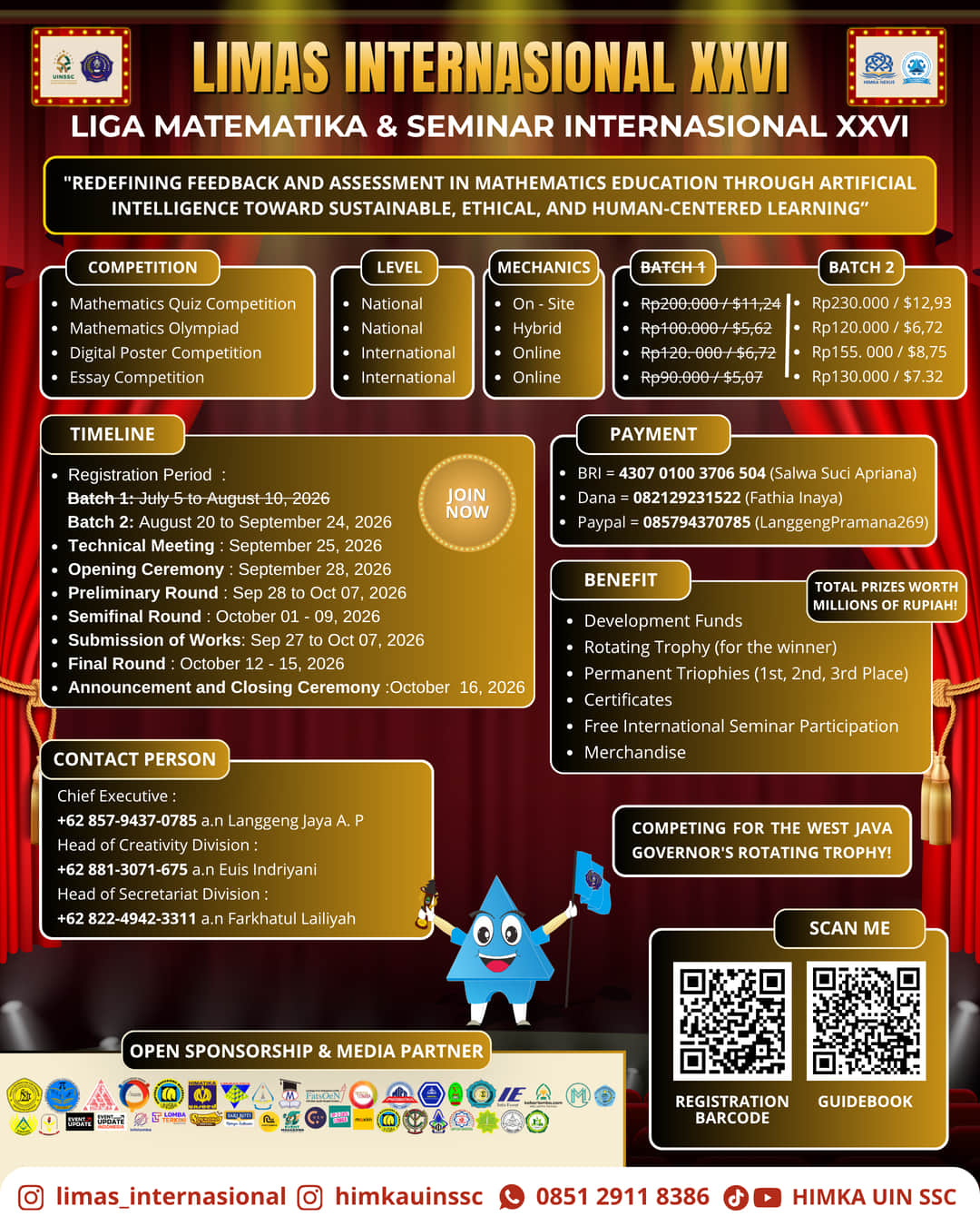 Olimpiade Matematika Liga Matematika dan Seminar (LIMAS) Internasional XXVI - Poster 2