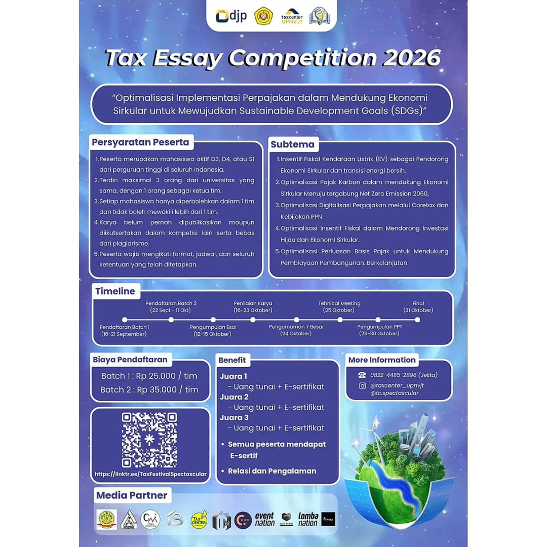 Tax Essay Competition 2026 - Poster 2