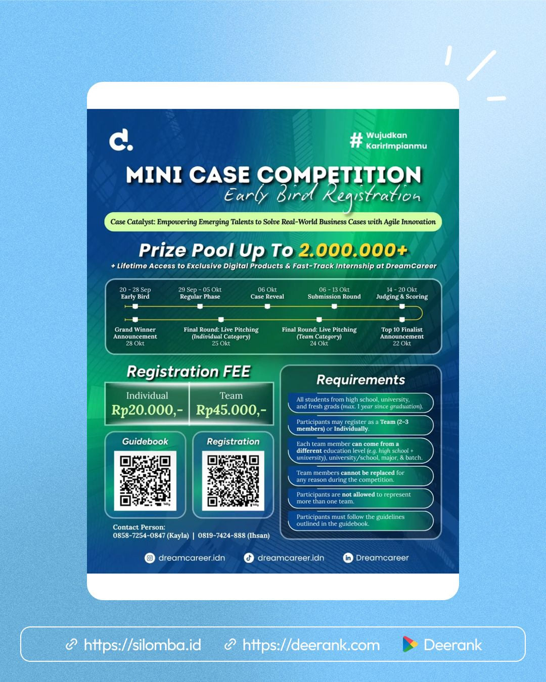Mini Case Competition Dreamcareer - Poster 1