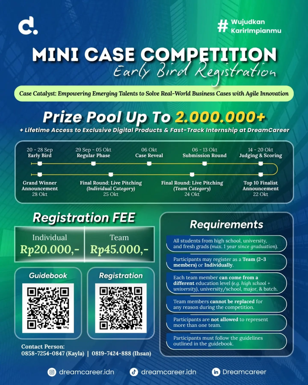 Mini Case Competition Dreamcareer - Poster 2