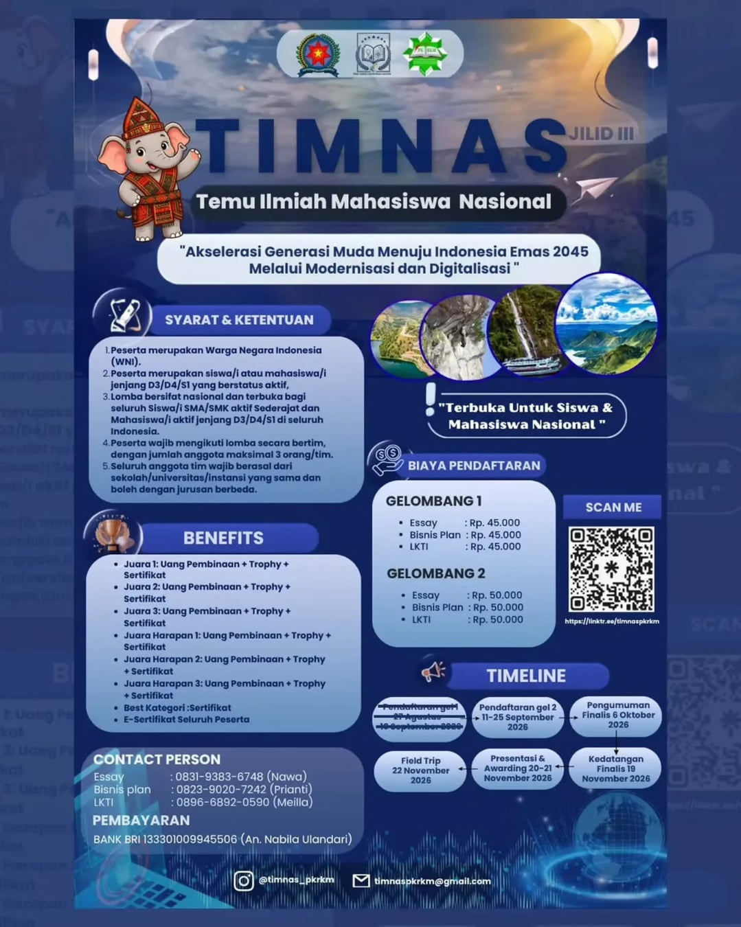 TIMNAS JILID III (Temu Ilmiah Mahasiswa Nasional) - Poster 2