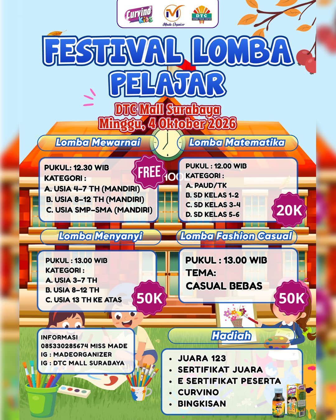 FESTIVAL LOMBA PELAJAR DTC MALL SURABAYA - Poster 2