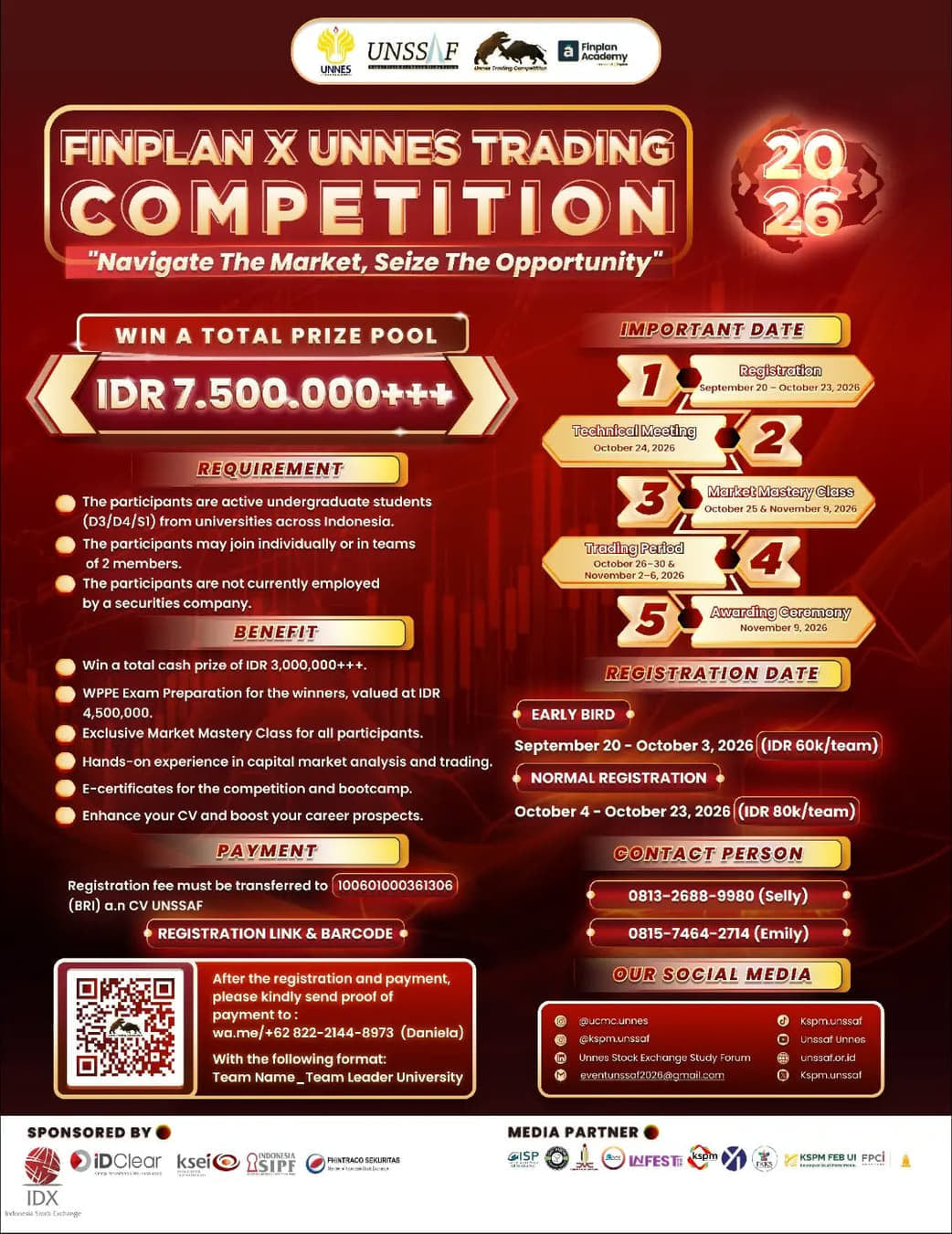 UNNES Trading Competition 2026 - Poster 2