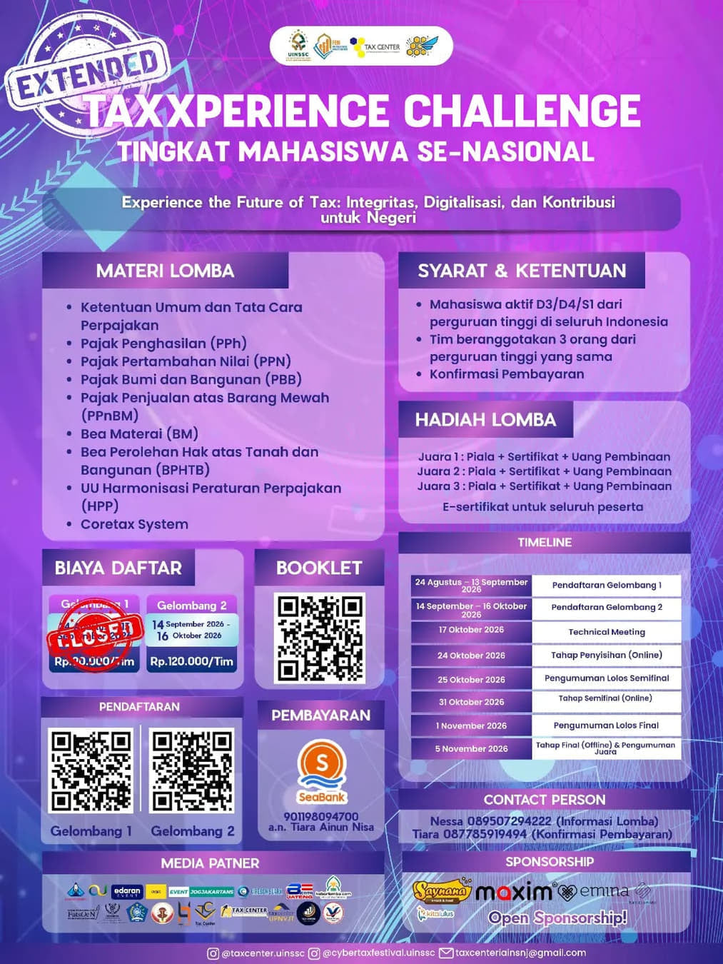 Taxxperience Challenge: Olimpiade Perpajakan Nasional - Poster 2