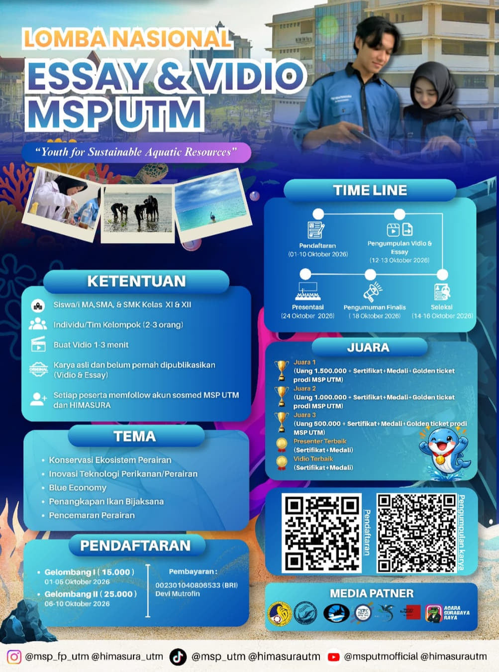 Lomba Nasional Essay & Video MSP 2026 - Poster 2