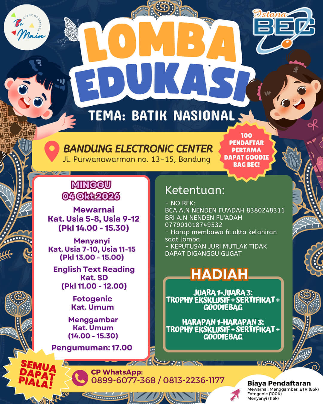 Lomba Edukasi Bandung Electronic Center - Poster 2