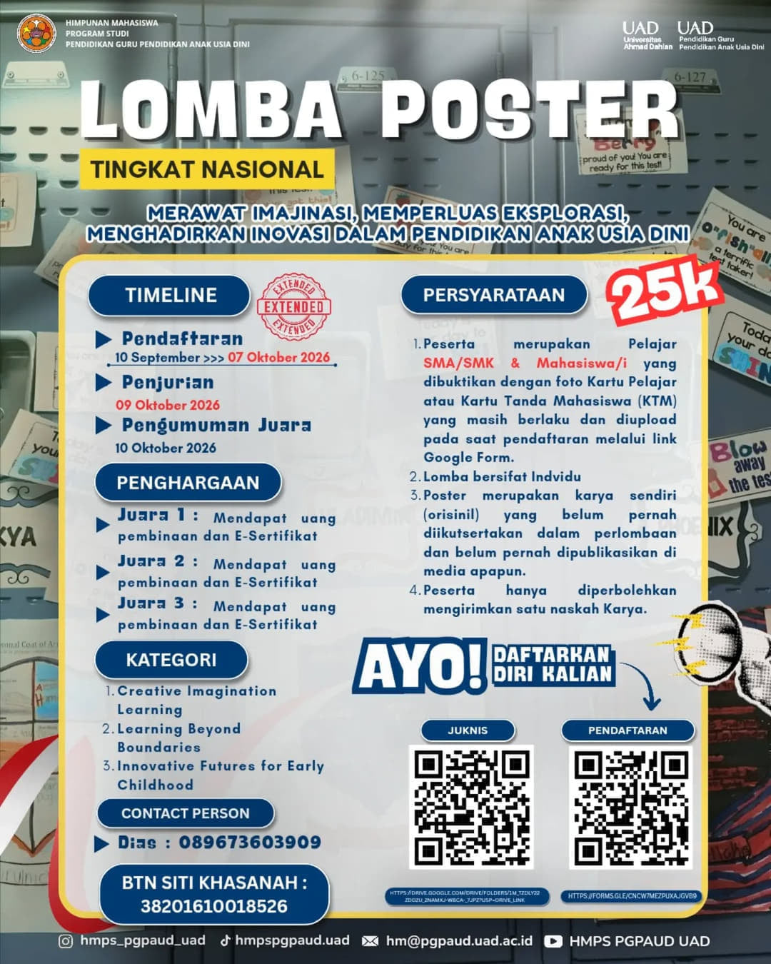 Lomba Poster Tingkat Nasional PGPAUD FAIR #14 - Poster 2
