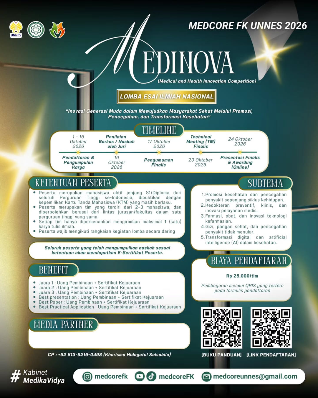 MEDICAL AND HEALTH INNOVATION COMMPETITION (MEDINOVA) 2026 - Poster 2