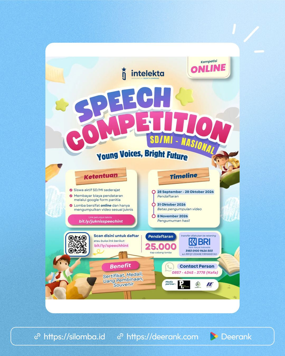 Speech Competition SD/MI - Nasional - Poster 1