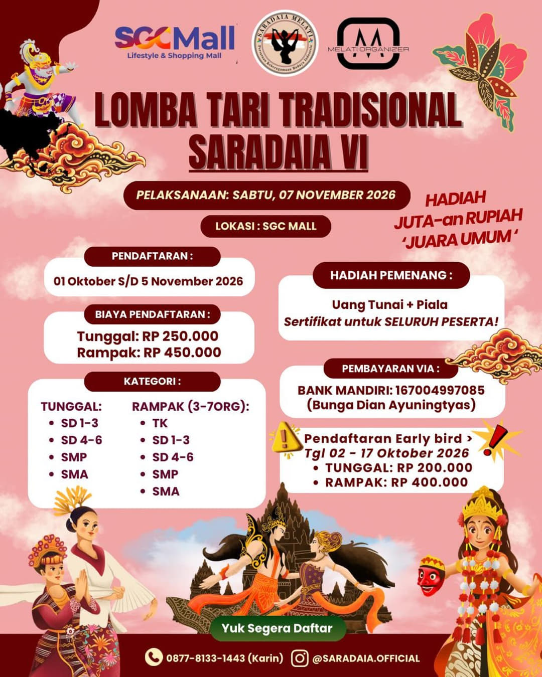 Lomba Tari Saradaia VI - Poster 2