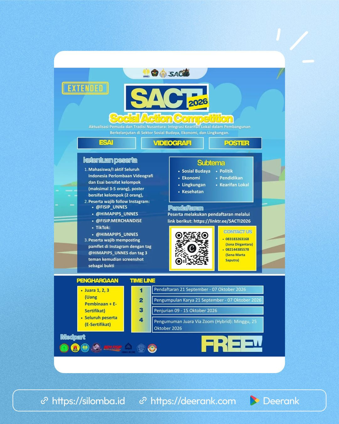 SOCIAL ACTION COMPETITION 2026 - Poster 1