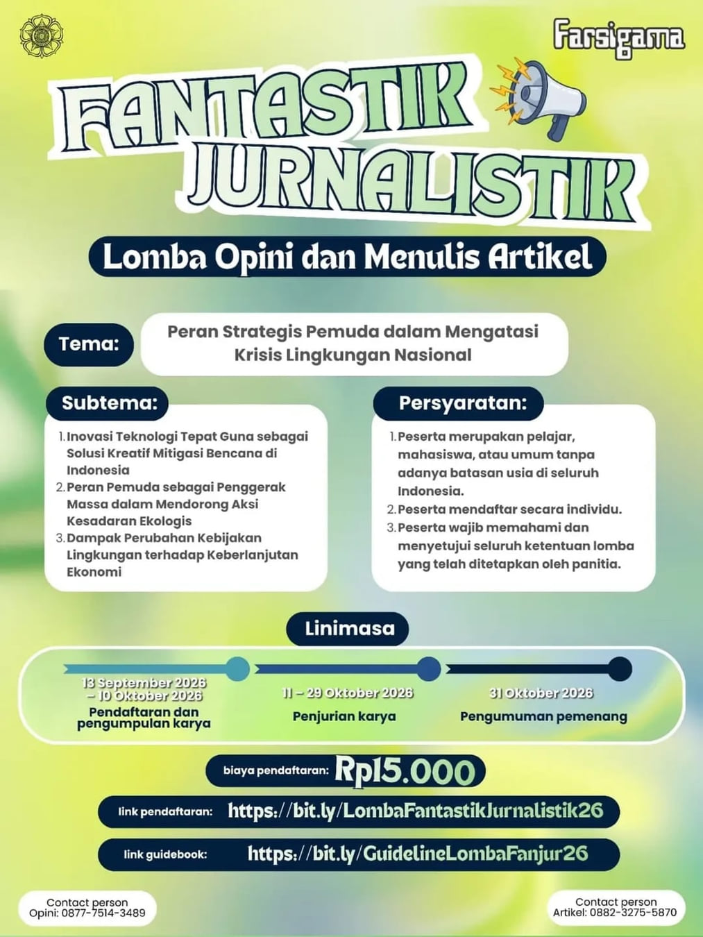 FANTASTIK JURNALISTIK 2026 - Poster 2